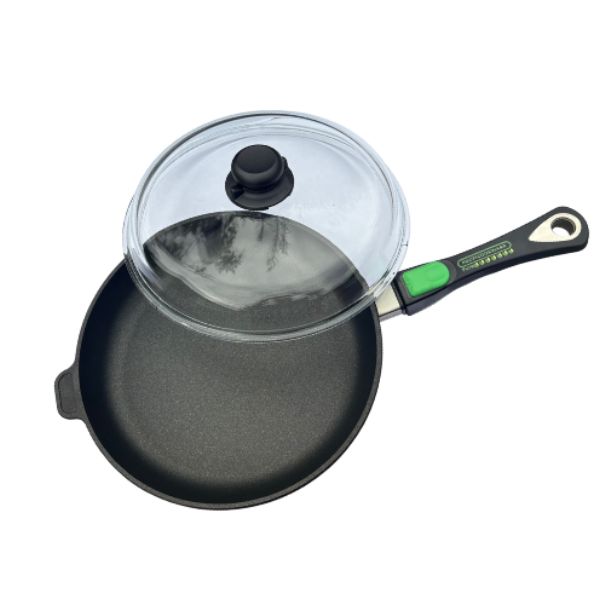 Titanová pánev 28 cm Proficookware ECO PURE s keramickým povrchem a víkem